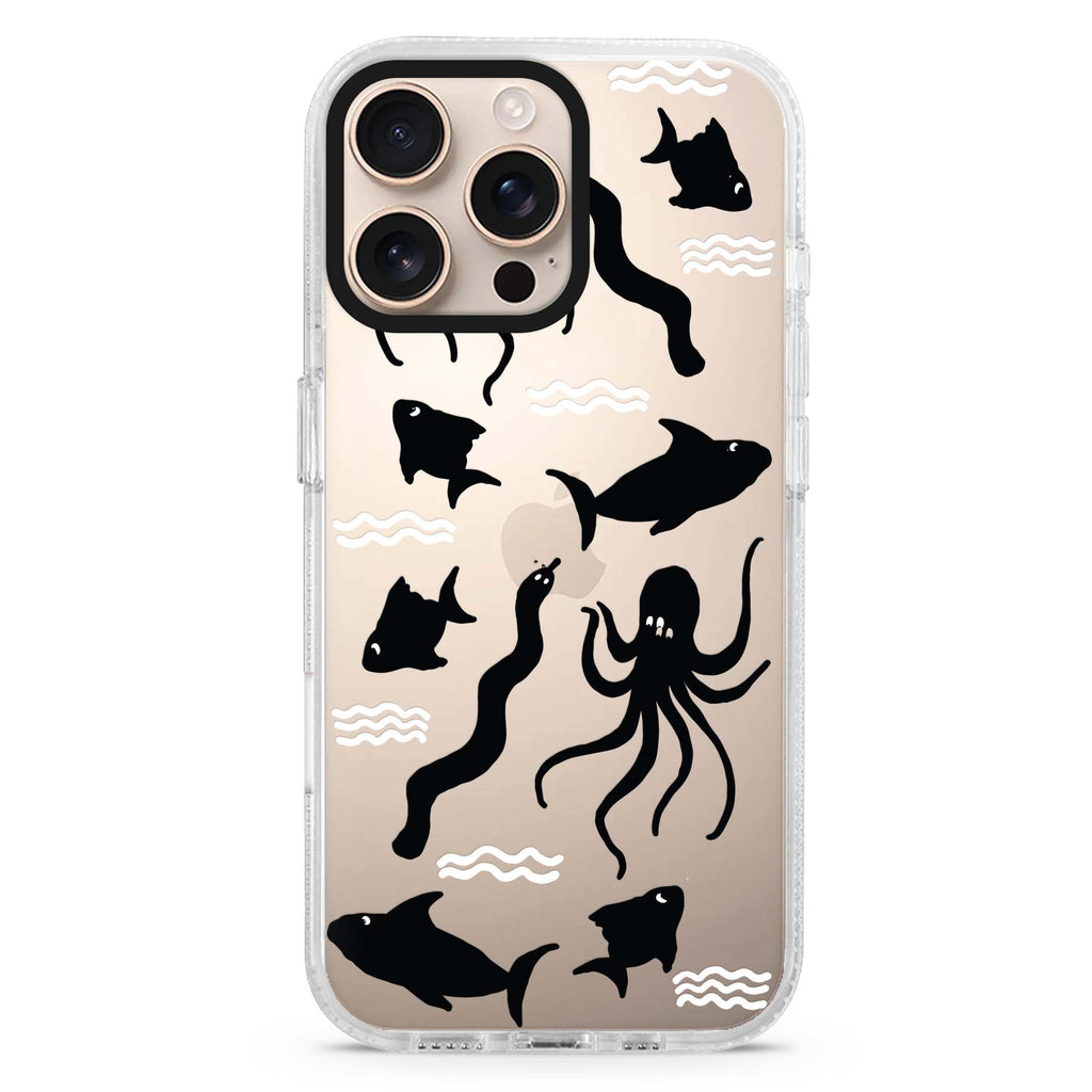 Water, Ocean and Sea Animals iPhone 16 Pro & 16 Pro Max Case - Personalized and Stylish Protection