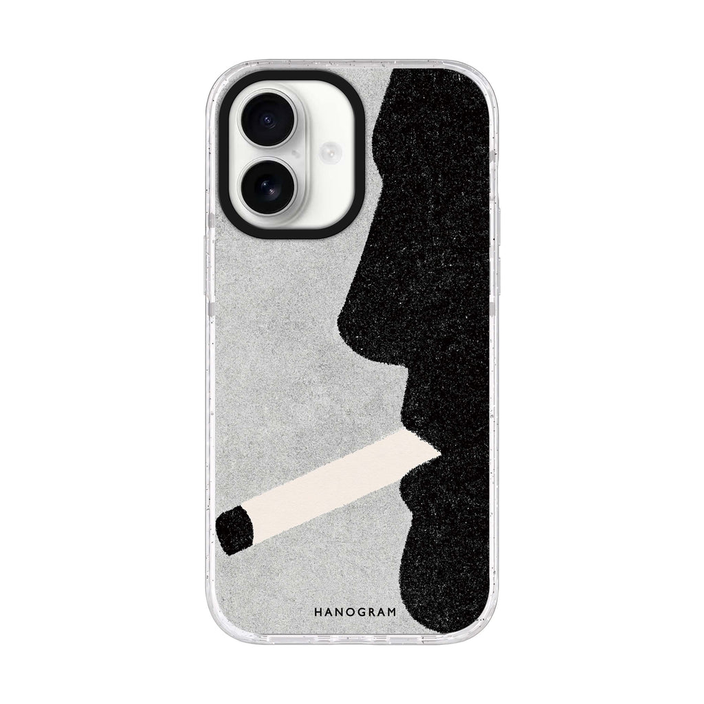 Noir Smoke Portrait iPhone 17 Ultra Clear Case - product image 1