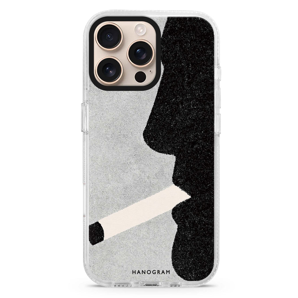Noir Smoke Portrait MagSafe Compatible Ultra Clear Case for iPhone 16 Pro Max - main view