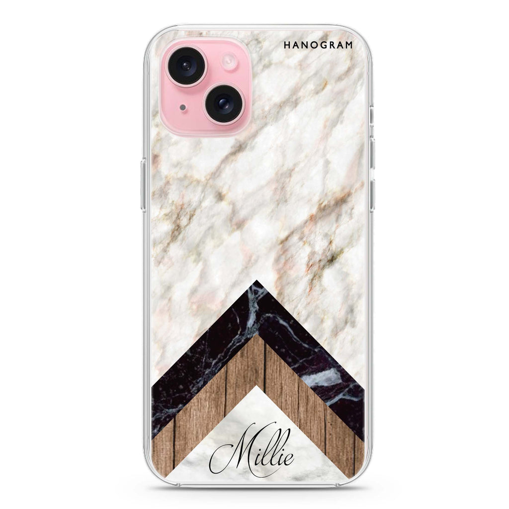 Marble & Wood iPhone Ultra Clear Case