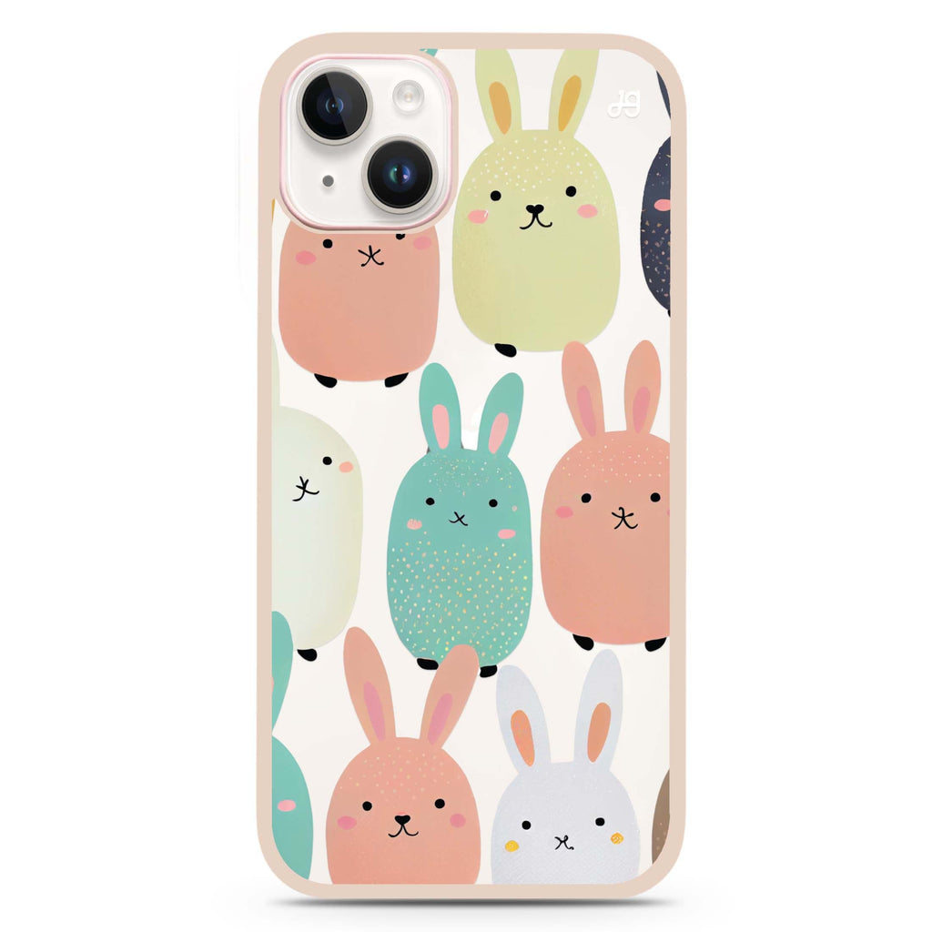 Cute Bunny iPhone 15 Impact Guard Bumper Case