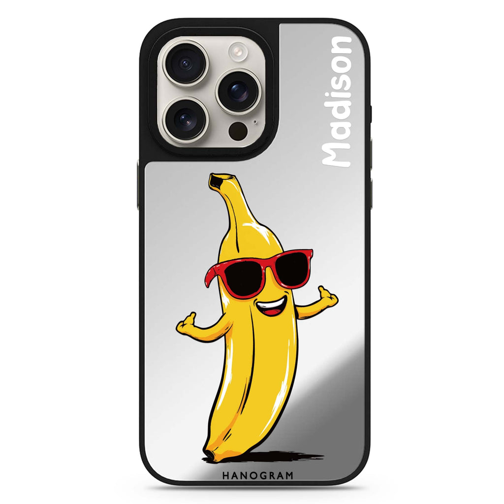 Chill Peel personalized name sleek reflective design iPhone 16/15/14 Pro Max & Pro mirror case