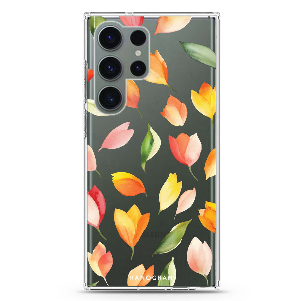 Tulip Rain Samsung Galaxy Ultra Clear Case