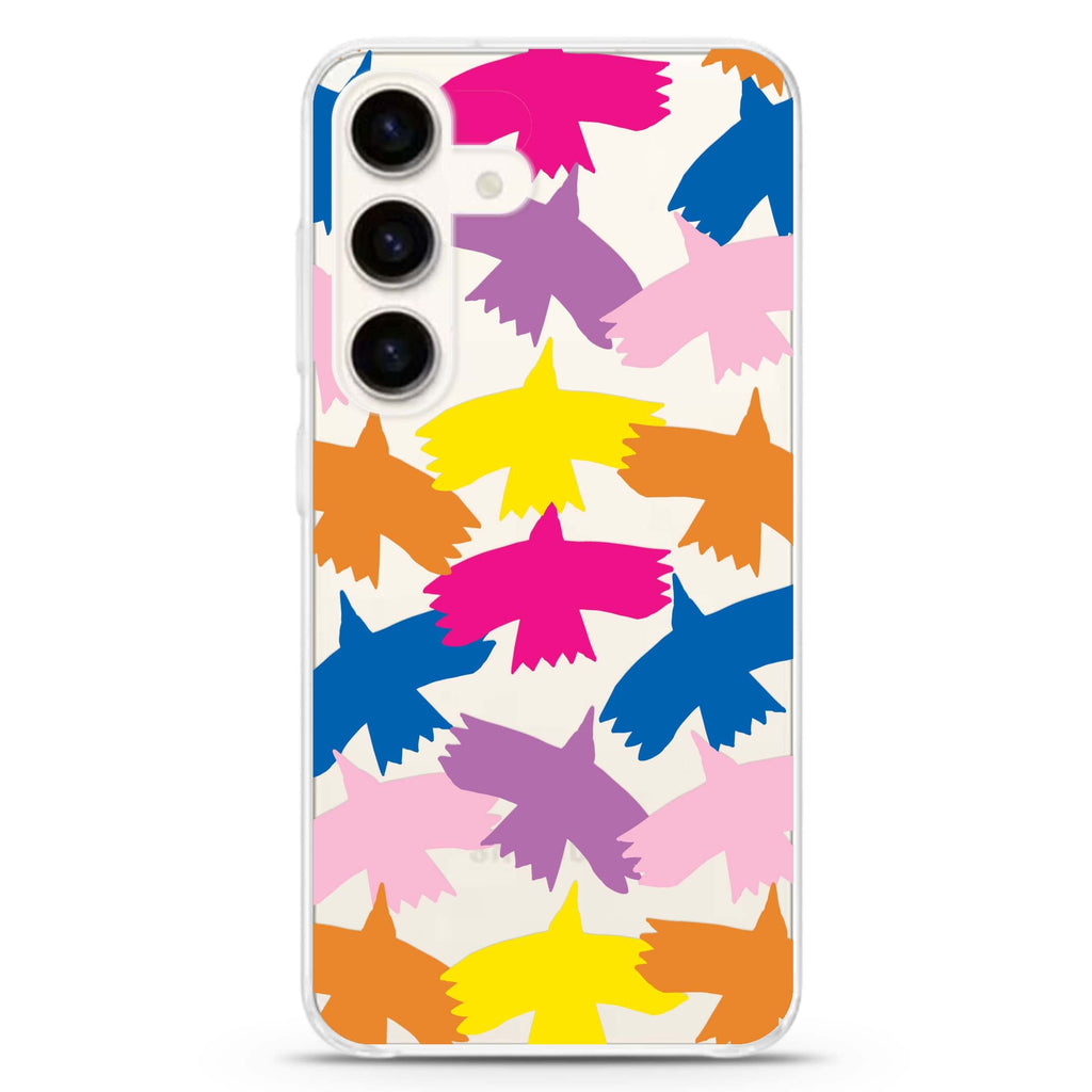 Colourful Birds Samsung Galaxy Ultra Clear Case