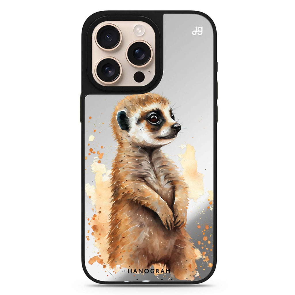 A Meerkat sleek reflective design iPhone 16/15/14 Pro Max & Pro mirror case
