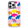 Colourful Birds iPhone 16/15/14 Pro Max & Pro ultra clear case colorful graphic design, front product view
