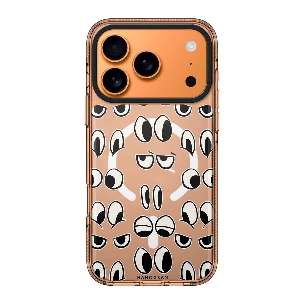 Look at me typography iPhone 17 Pro Max ultra clear case