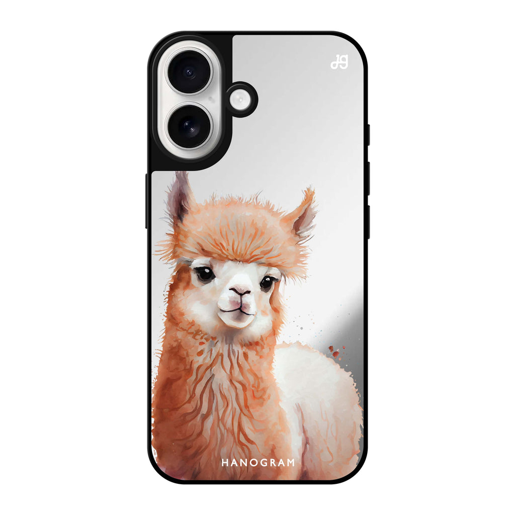 Reflective iPhone 16 Mirror Case –A Alpaca Design
