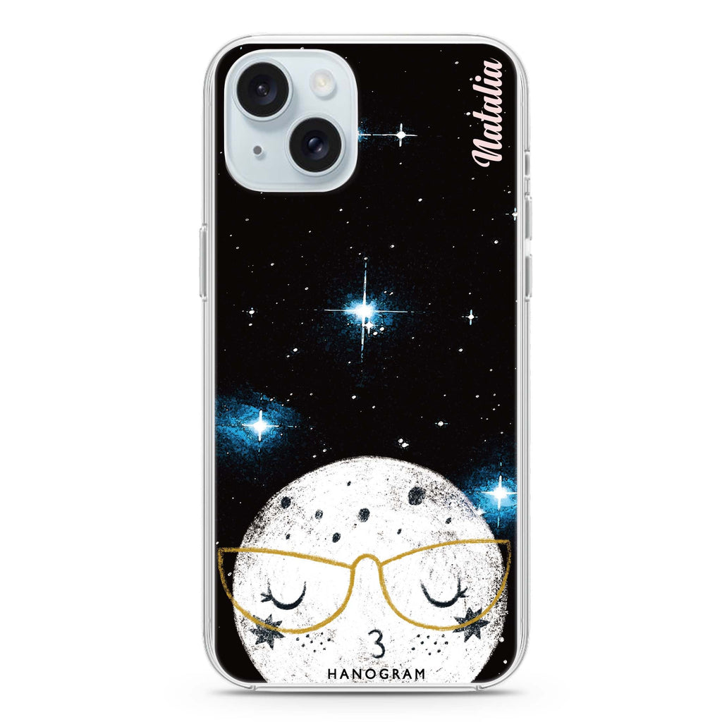 Glasses Moon iPhone Ultra Clear Case