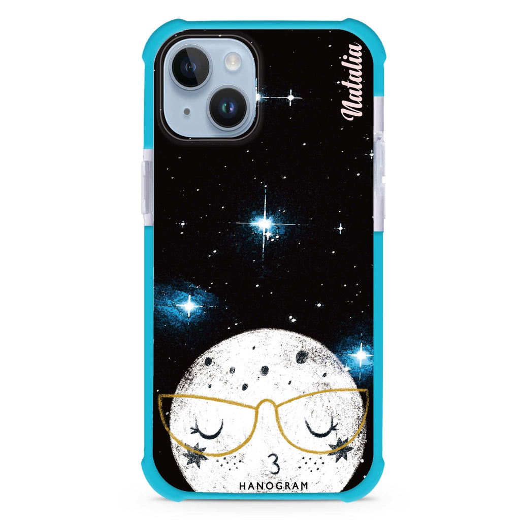 Glasses Moon iPhone 15 Plus Ultra Shockproof Case