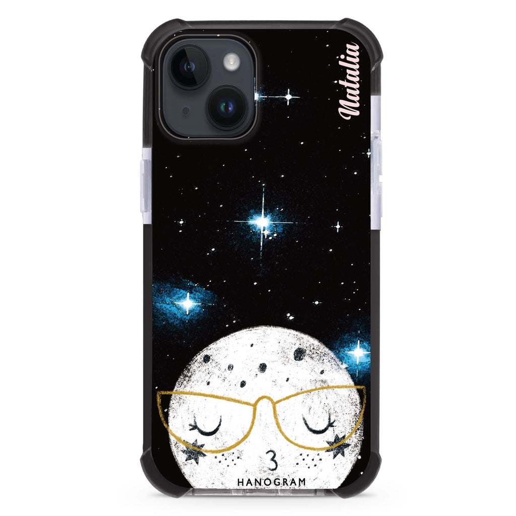 Glasses Moon iPhone 15 Plus MagSafe Compatible Ultra Shockproof Case