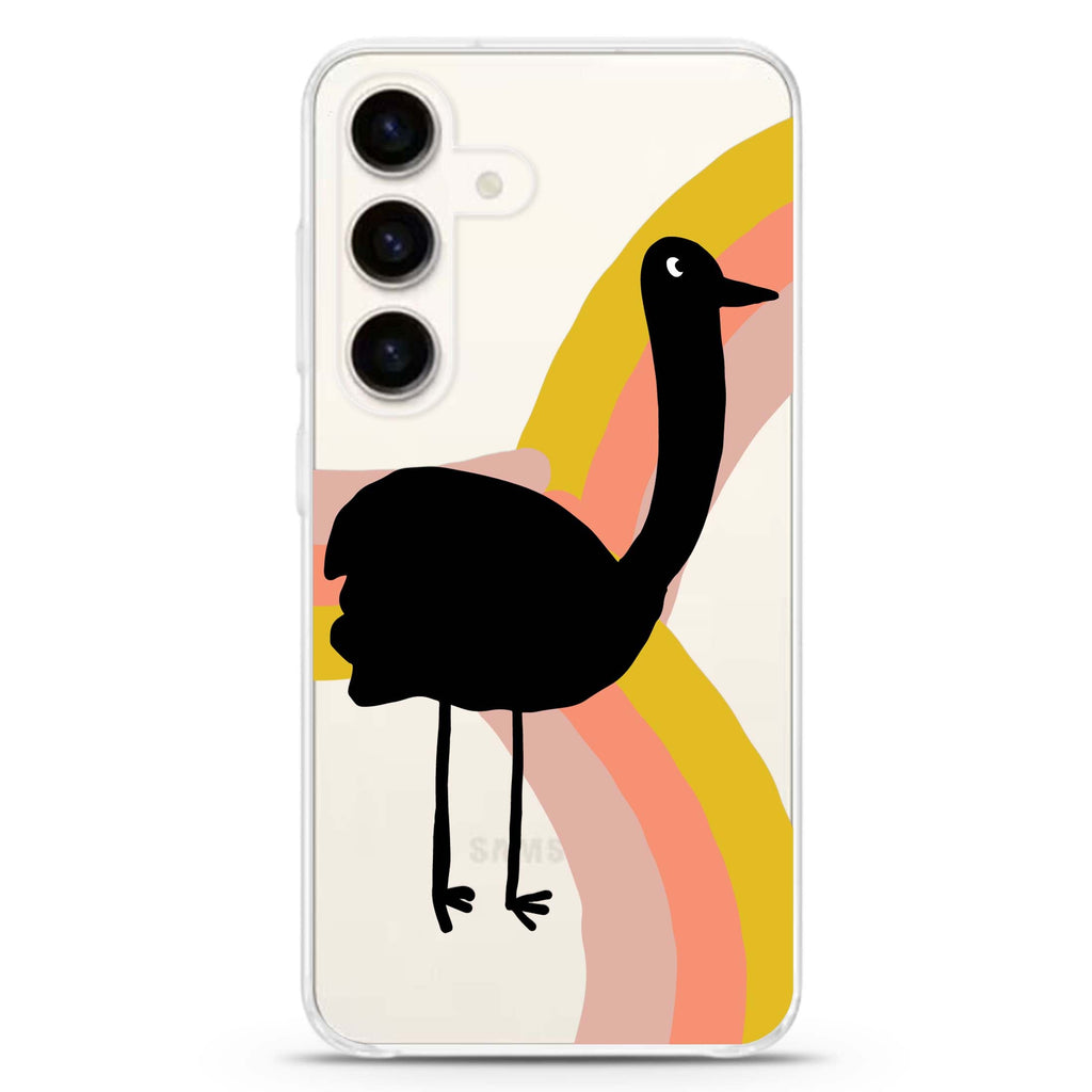 Rainbow Bird Samsung Galaxy Ultra Clear Case
