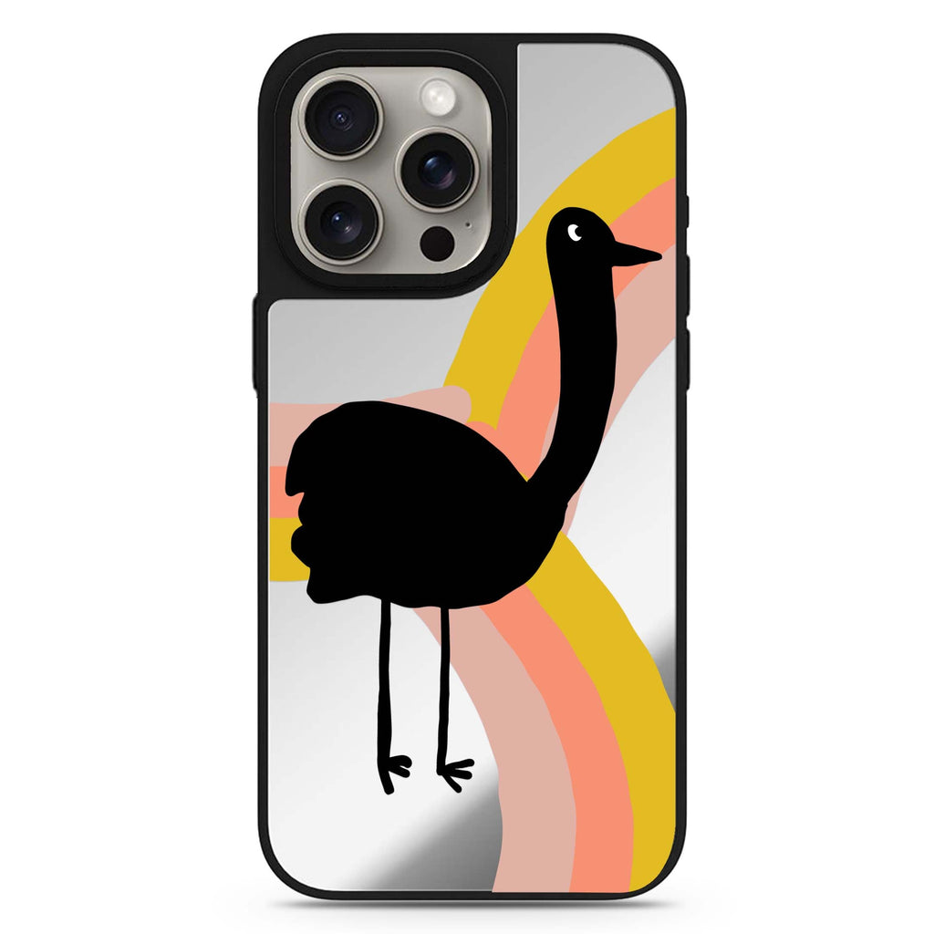 Rainbow Bird MagSafe compatible mirror case for iPhone 16/15/14 Pro Max and Pro, main view