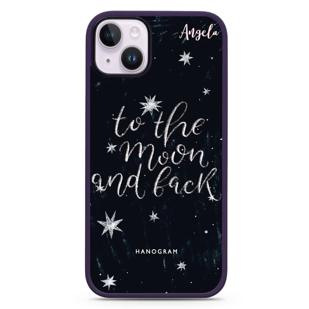 To the moon and back iPhone 15 Impact Guard Bumper Case