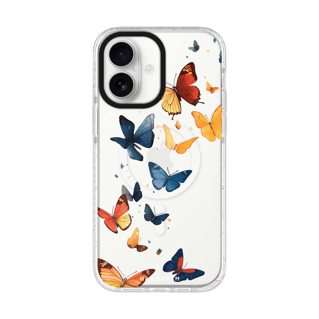 Quiet Flight iPhone 17 ultra clear MagSafe case, front product view
