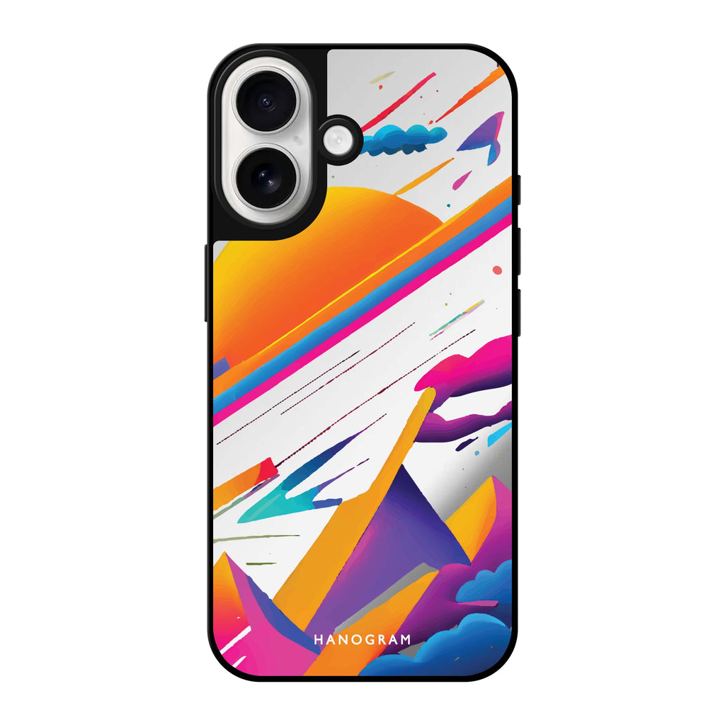 Reflective iPhone 16 Mirror Case –Galaxy Art Design
