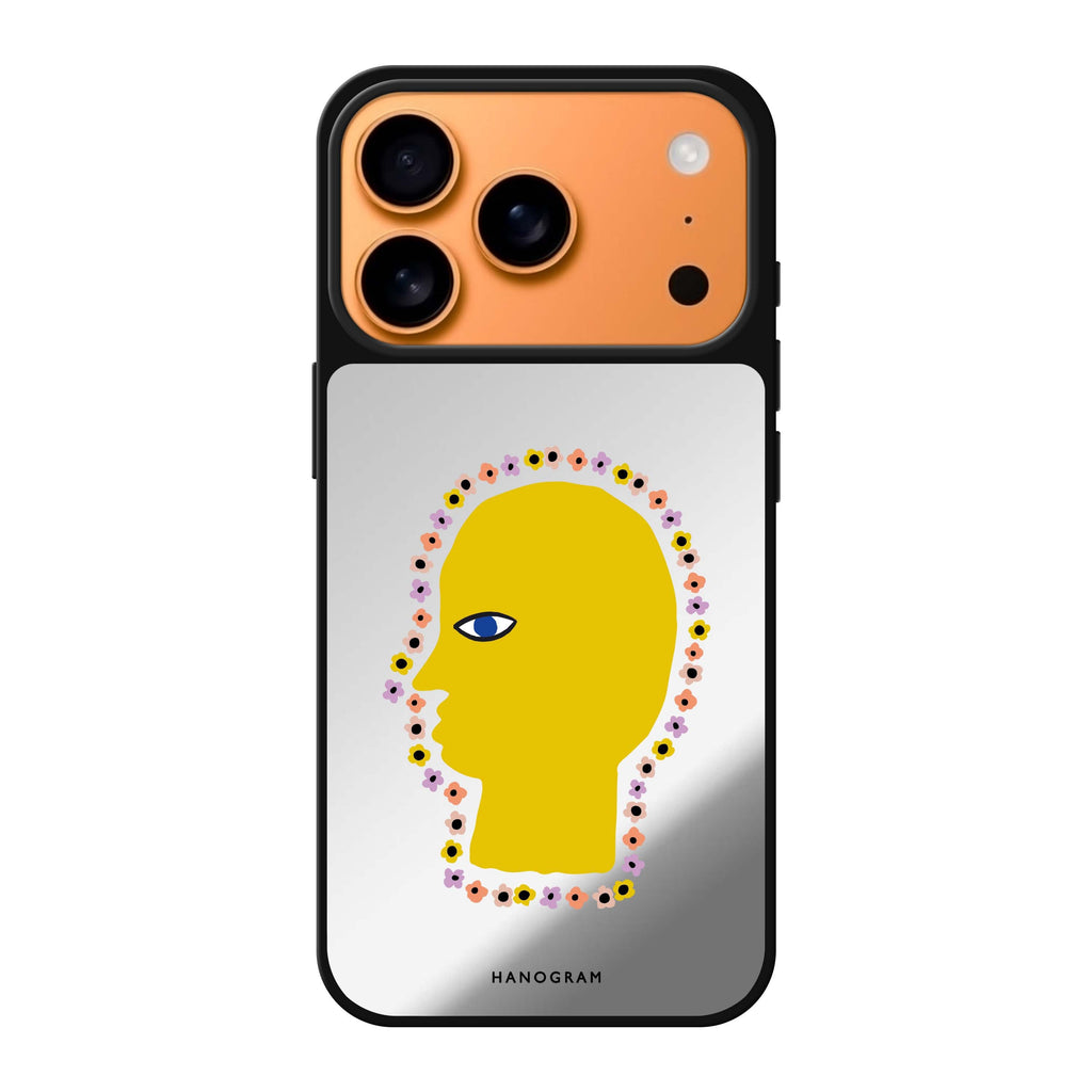 Floral Brain spring flower floral iPhone 17 Pro Max mirror case