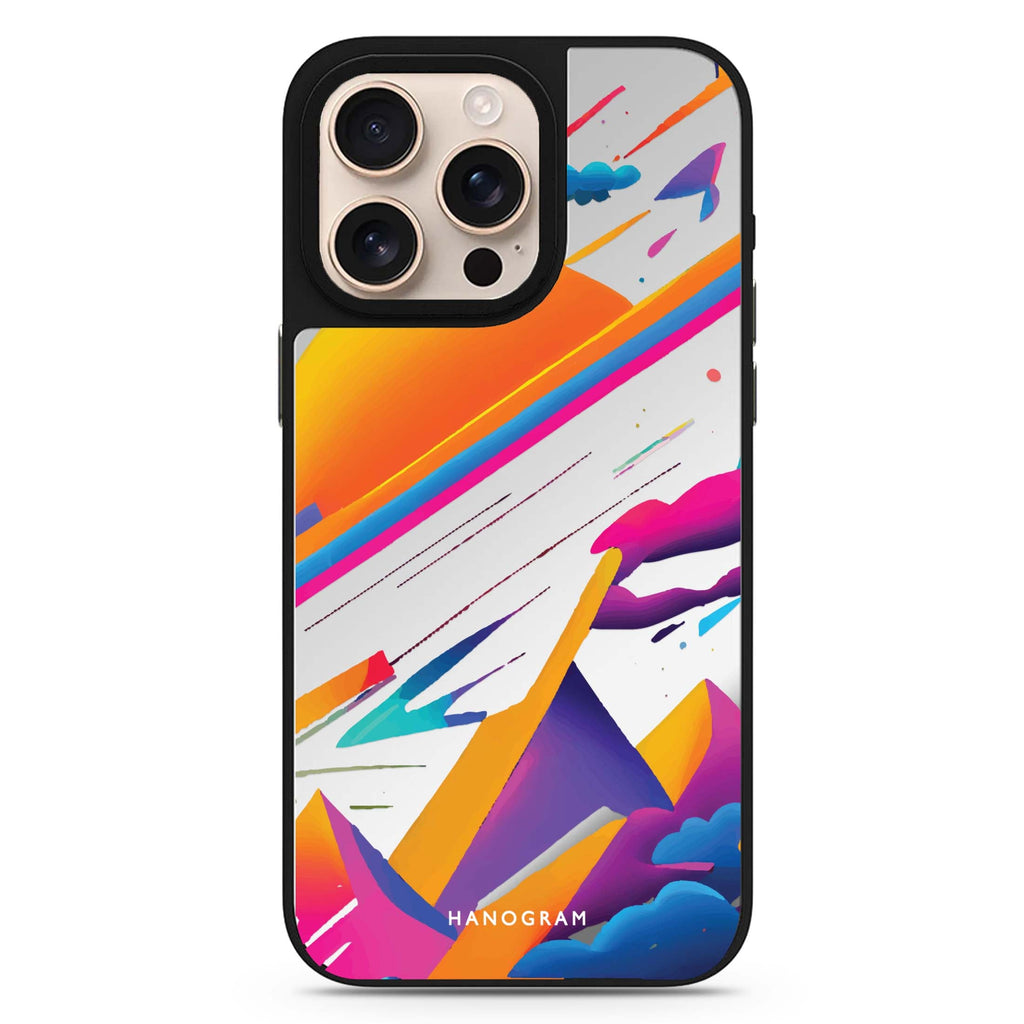Galaxy Art celestial design iPhone 16/15/14 Pro Max & Pro mirror case