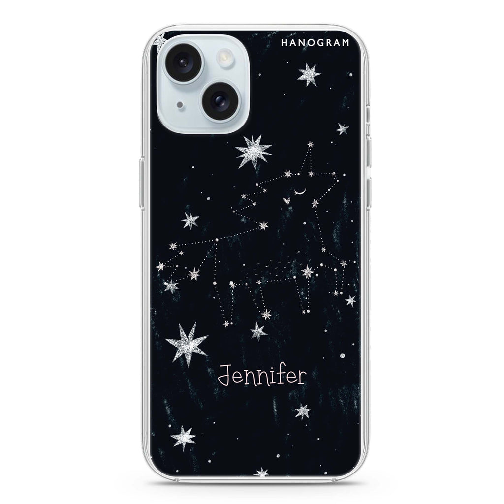 Unicorn Night iPhone 15 plus Ultra Clear Case