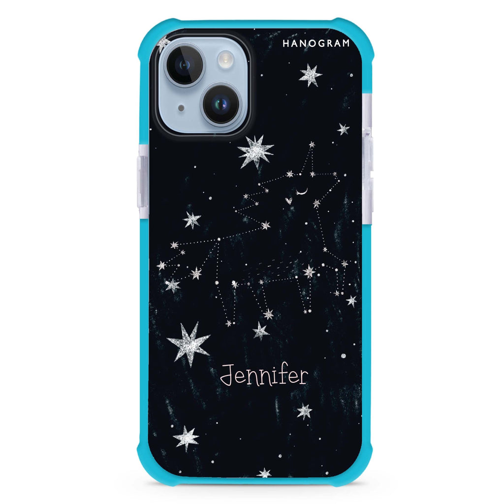 Unicorn Night iPhone 15 Plus MagSafe Compatible Ultra Shockproof Case