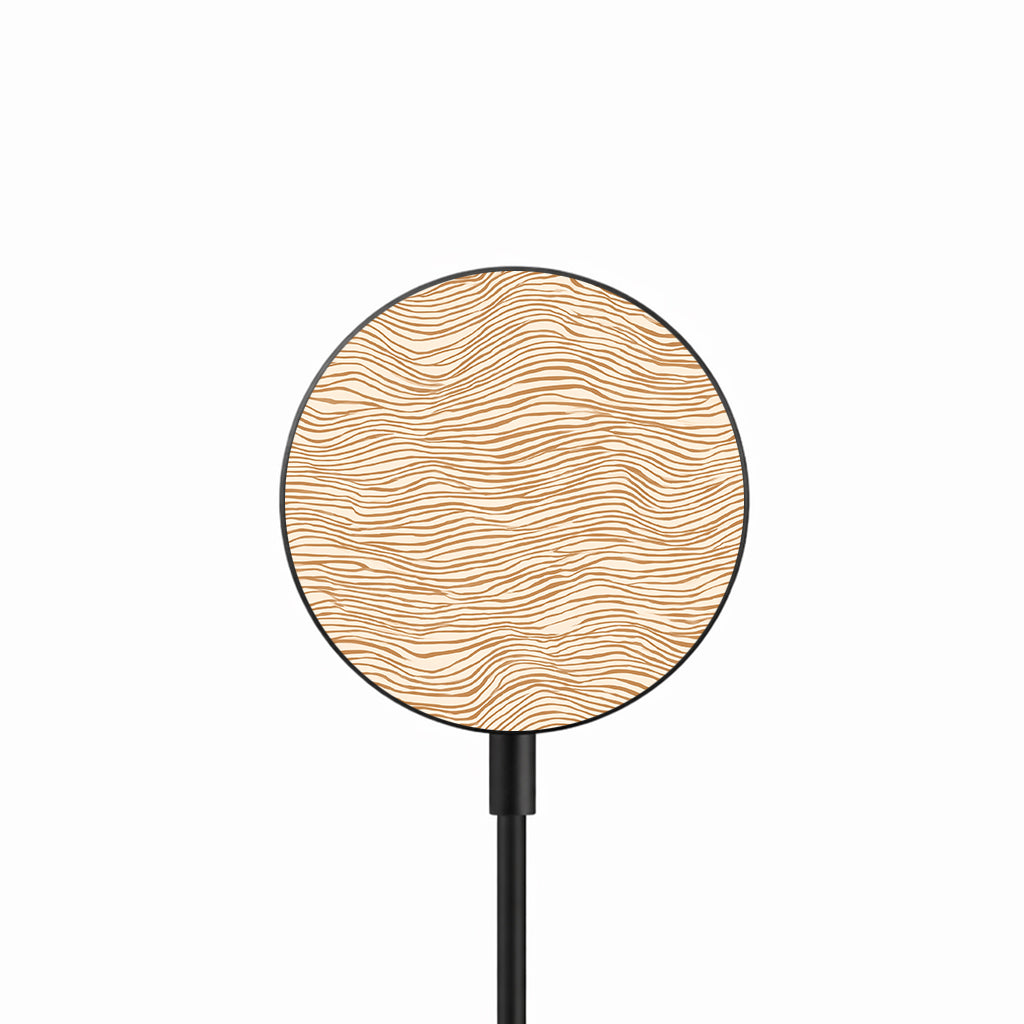 Sand Wave Lines 25W Qi2.2 magnetic wireless charger front view