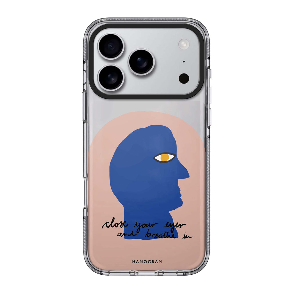 Breathe in graphic iPhone 17 Pro Max ultra clear case