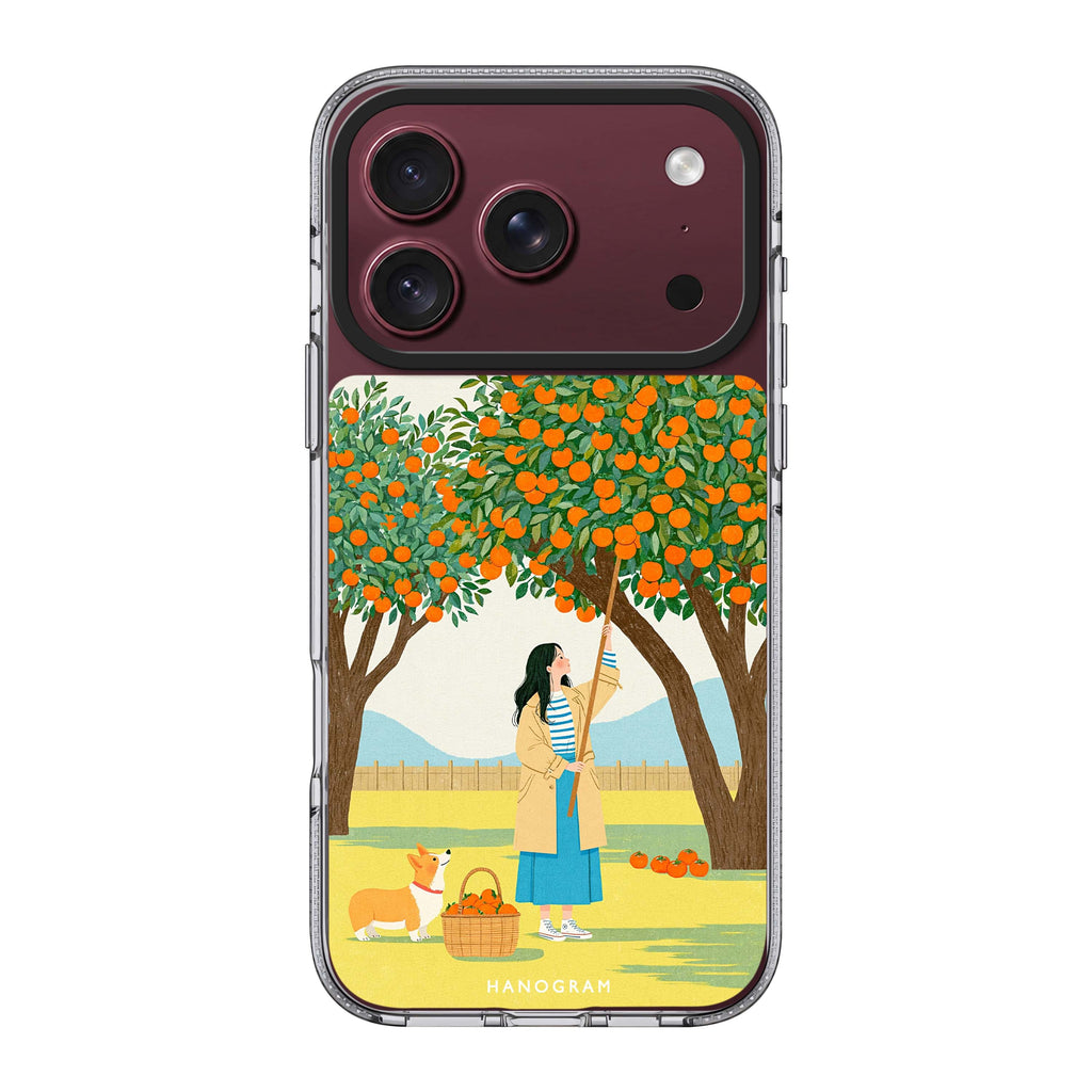 Orange Picking Afternoon iPhone 18 Pro Max Ultra Clear Case - Image 1
