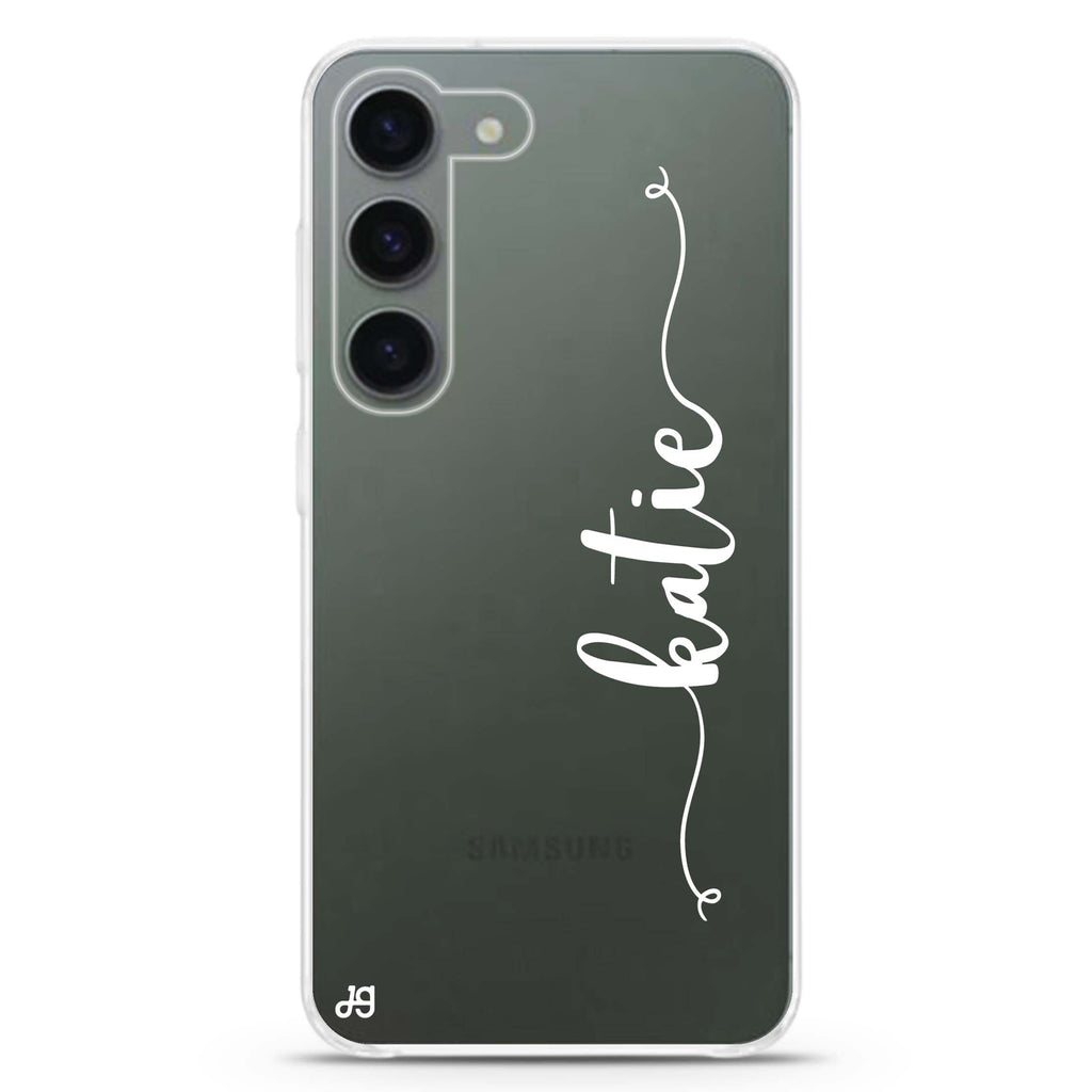 Glamorous personalized ultra-clear case for Samsung Galaxy S23/S22, front view