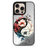 Pretty Floral & Tai Chi floral design iPhone 16/15/14 Pro Max & Pro mirror case