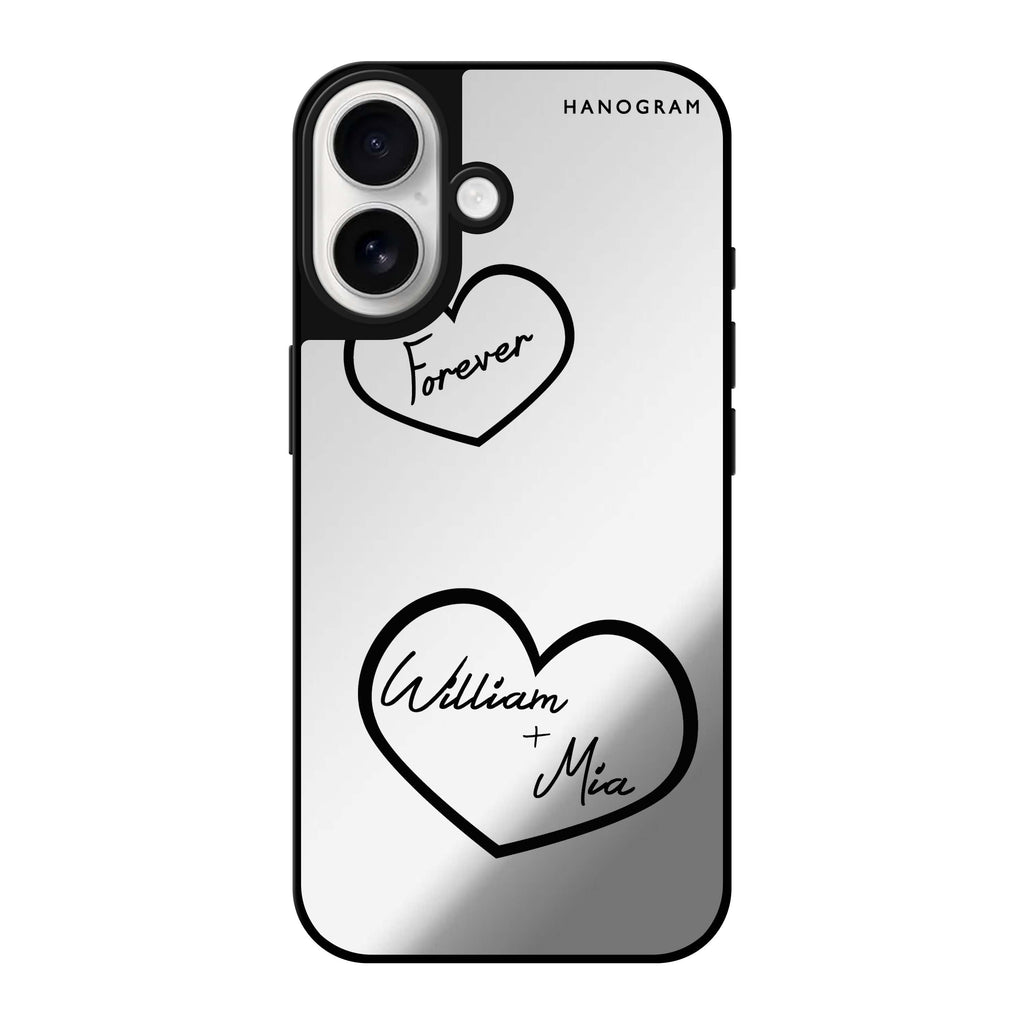 Reflective iPhone 16 Mirror Case –Sweet Heart II Design