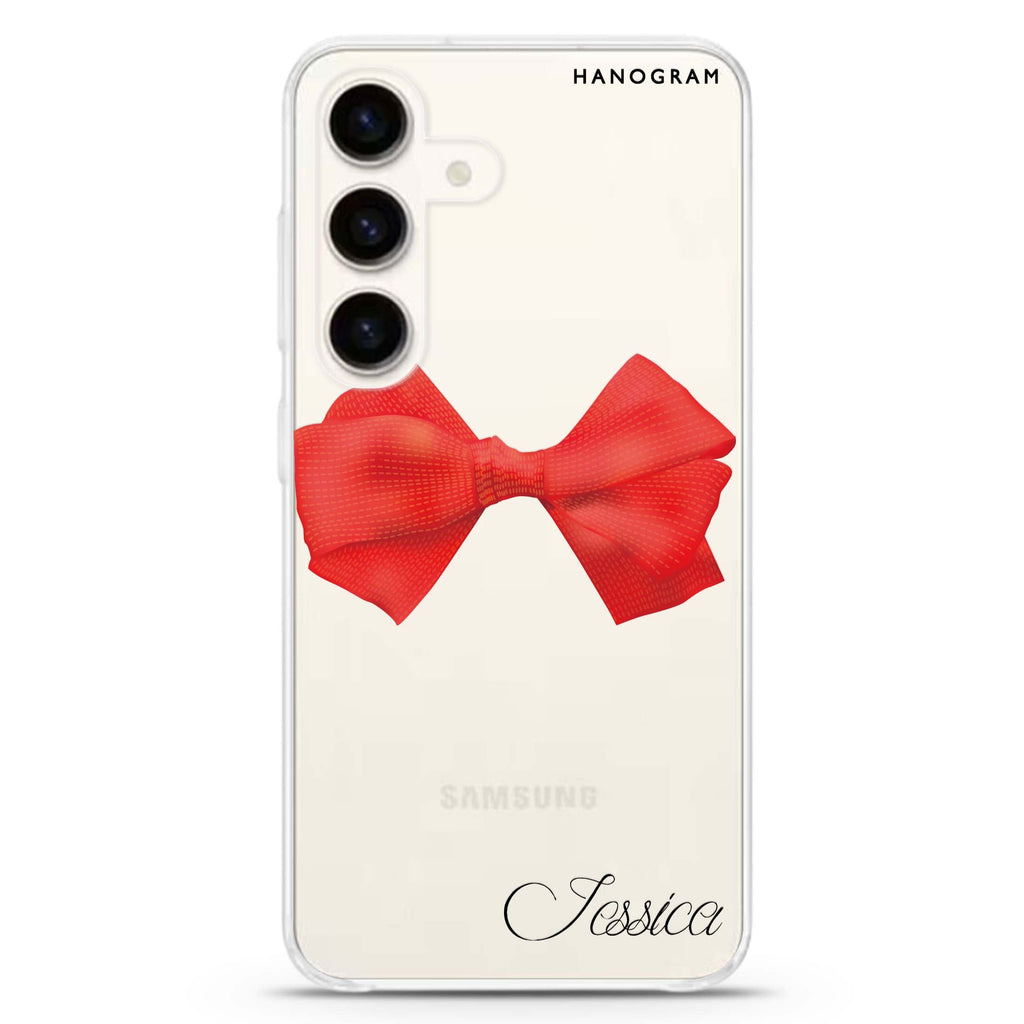 Red Bow Samsung Galaxy Ultra Clear Case