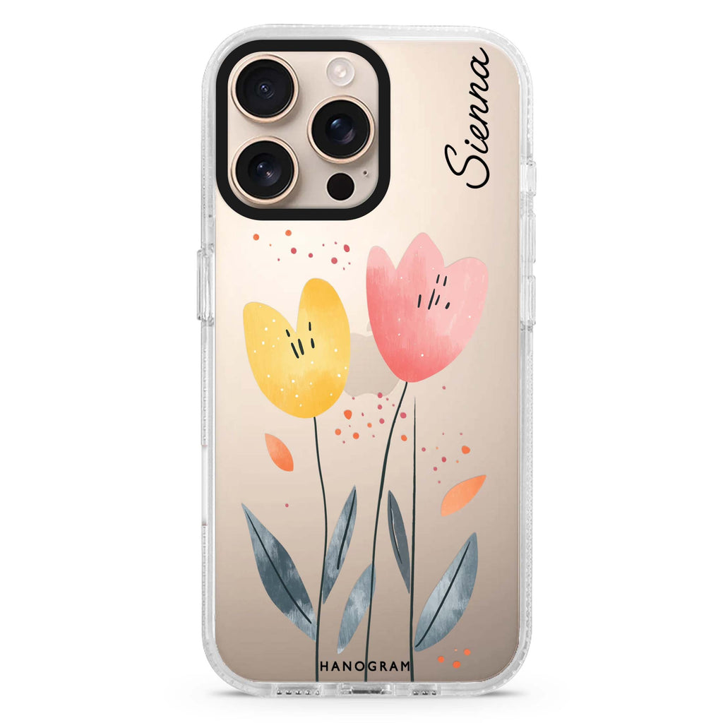 Tulip Twins MagSafe Compatible Ultra Clear Case