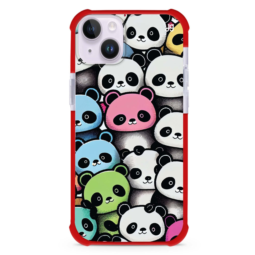 Cute Pandas iPhone 15 Plus Ultra Shockproof Case