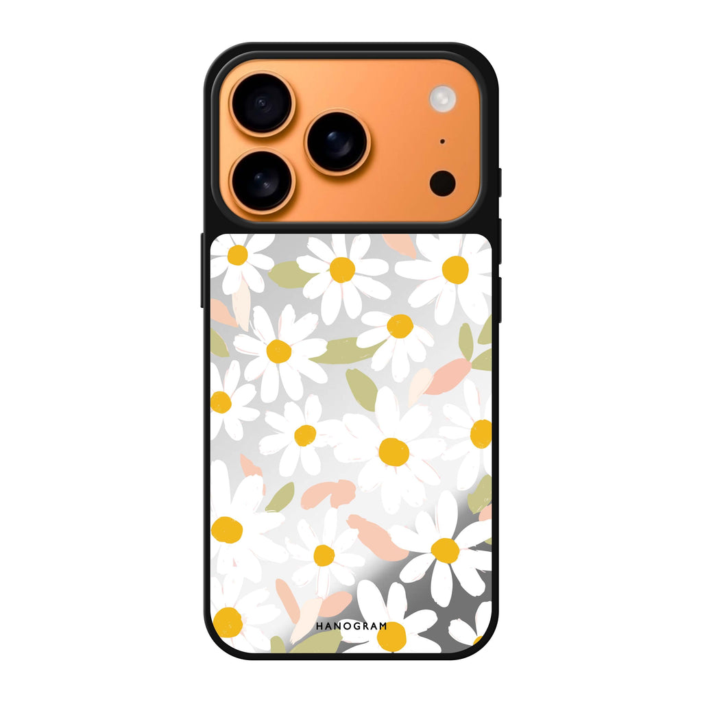Blush Daisy Field pink flower floral nature iPhone 17 Pro Max mirror case