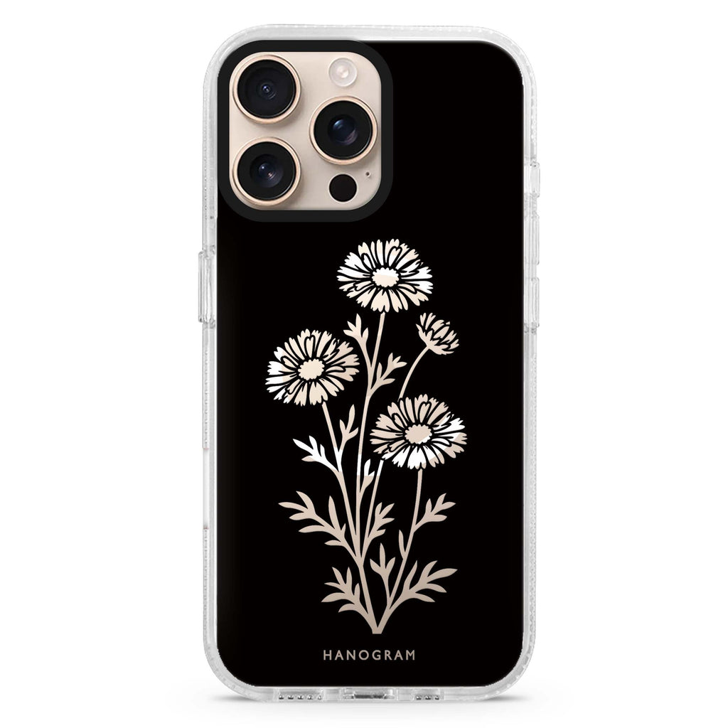 Chalk Daisy Stems MagSafe Compatible Ultra Clear Case for iPhone 16 Pro Max - main view