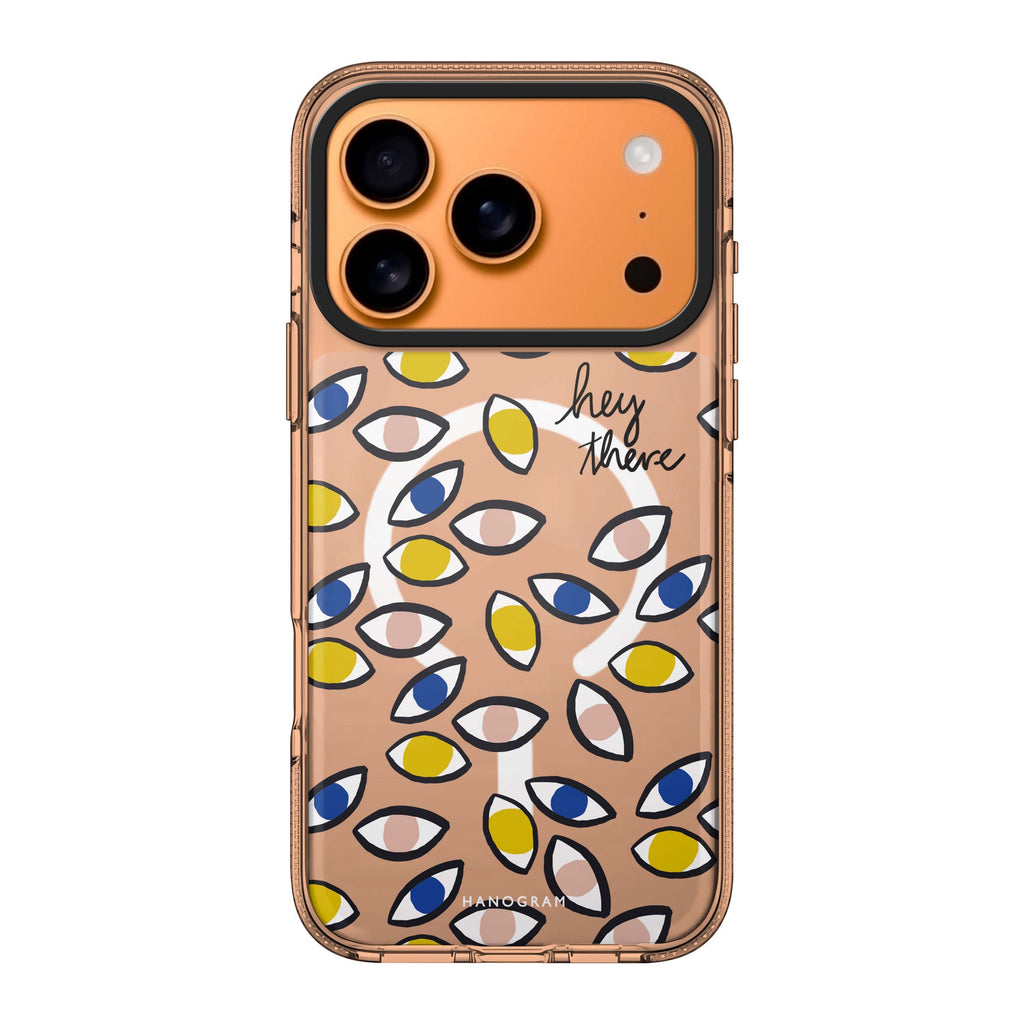 hey there graphic iPhone 17 Pro Max ultra clear case
