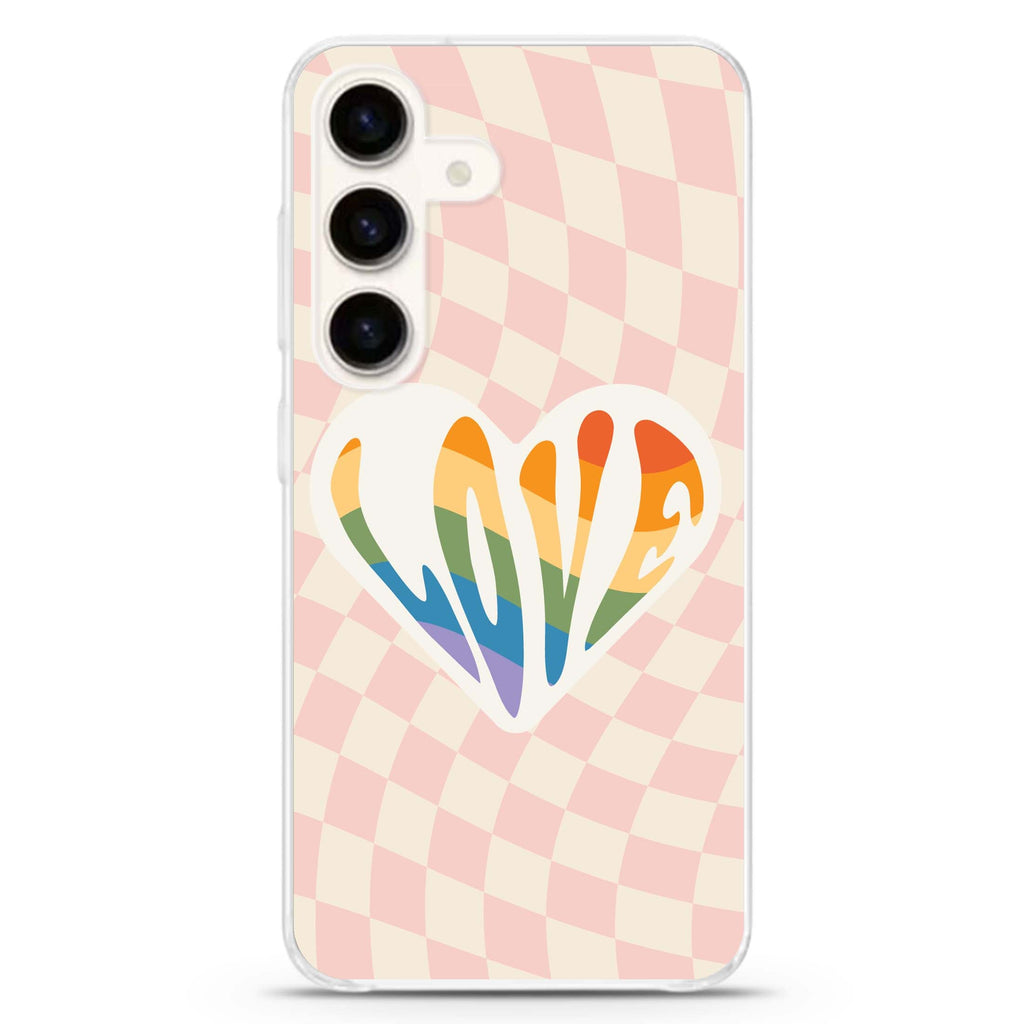 Rainbow LOVE Samsung Galaxy Ultra Clear Case