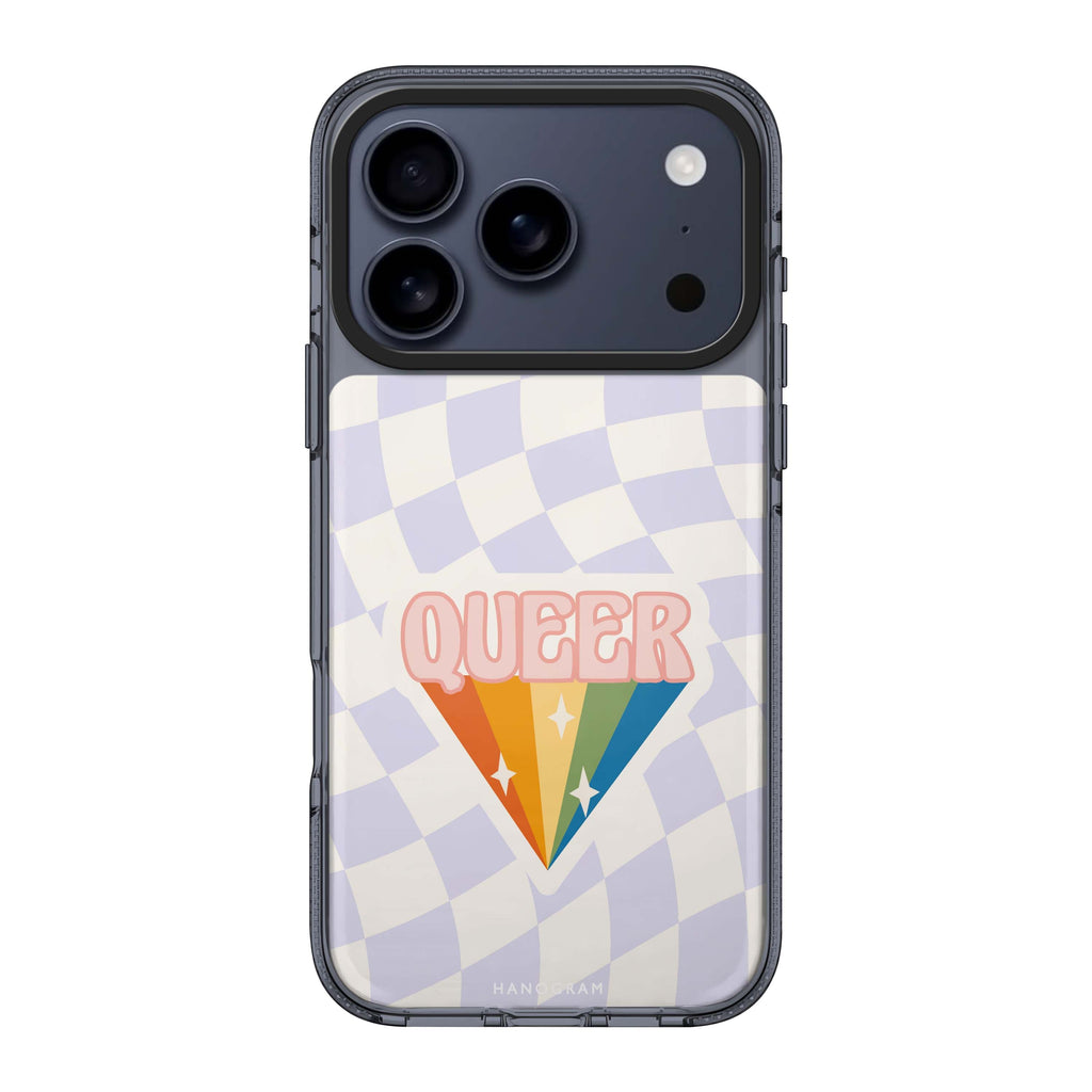 Queer graphic iPhone 17 Pro Max ultra clear case