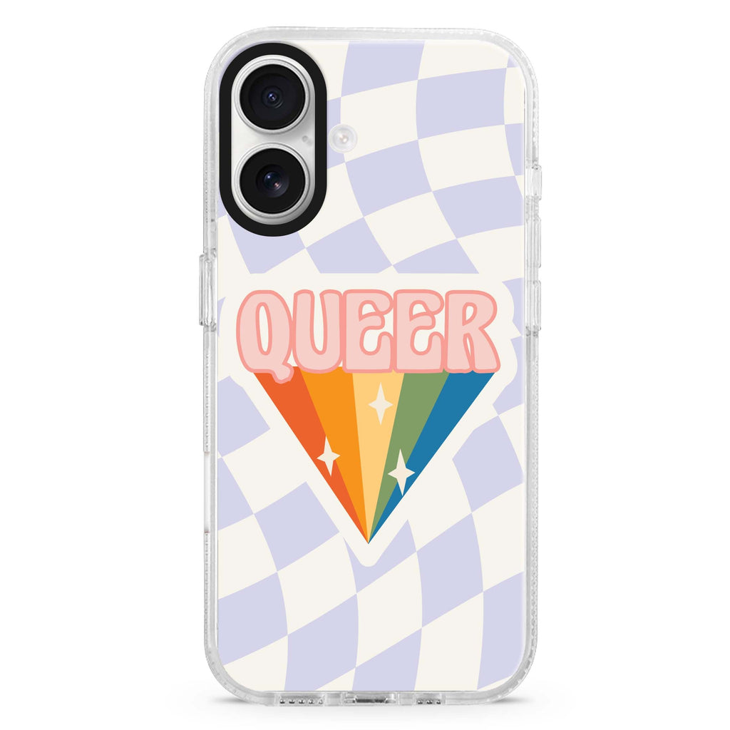 Queer MagSafe Compatible iPhone 16 Ultra Clear Case - Personalized and Stylish Protection