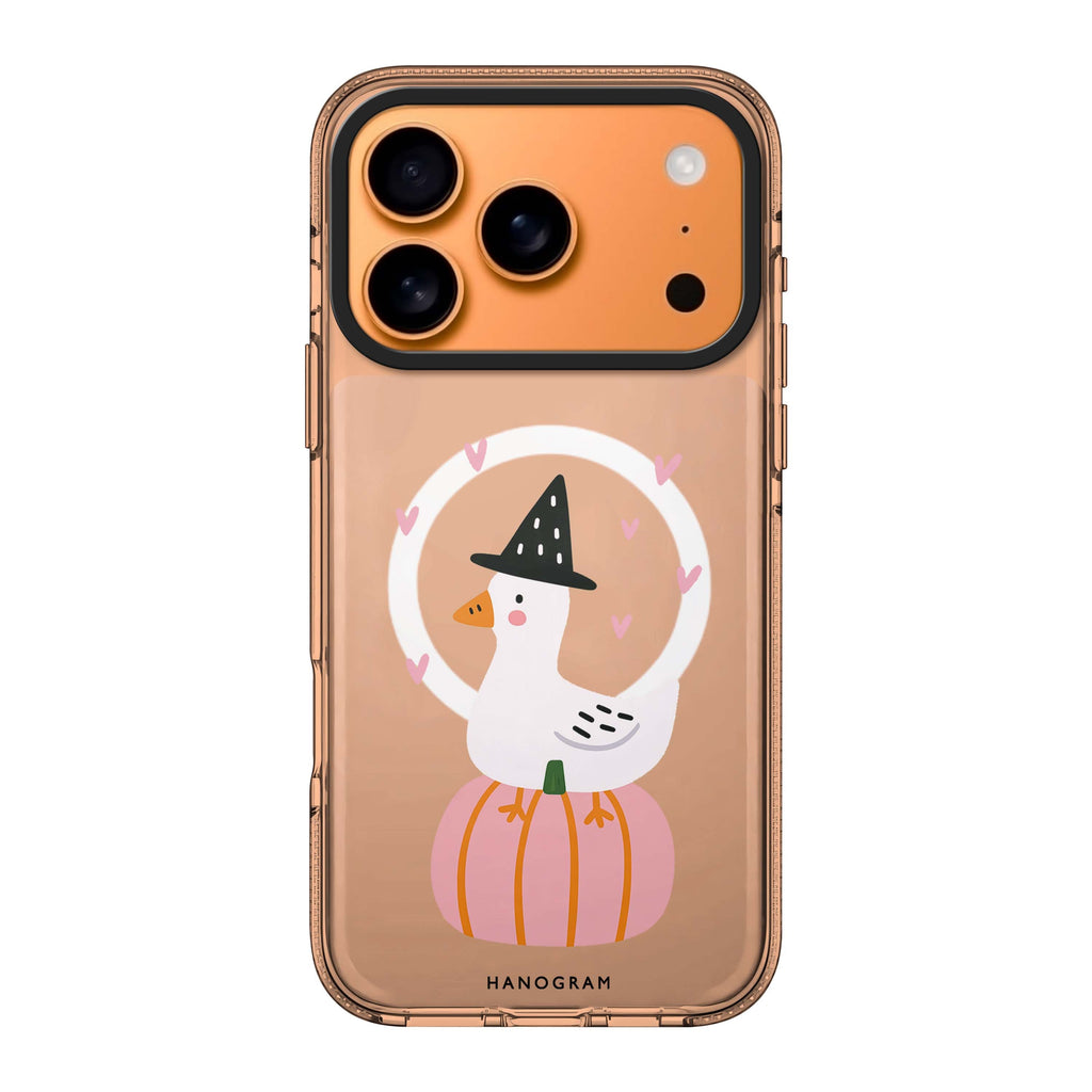 The Pumpkin Perch Goose iPhone 17 Pro Max Ultra Clear Case - Image 1