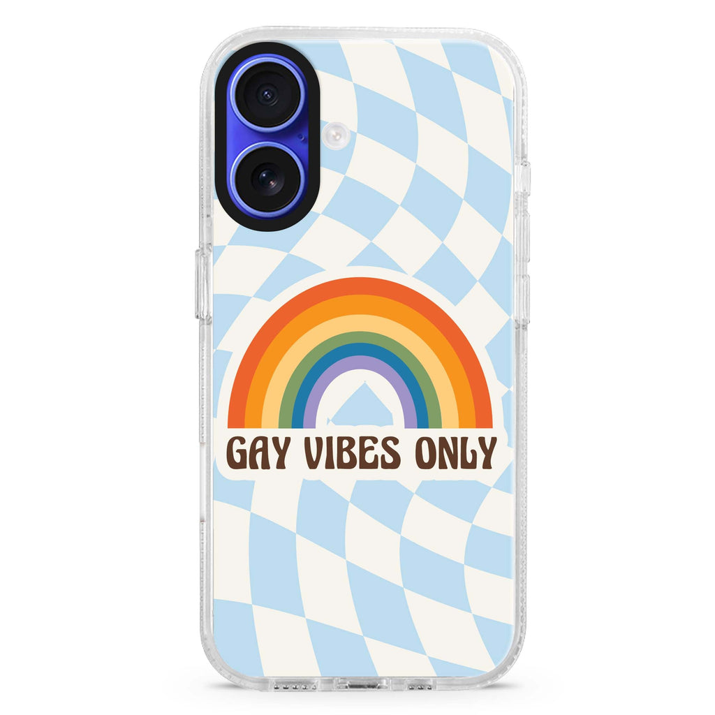 Gay Vibes Only iPhone 16/16 Plus Ultra Clear Case Gay Vibes Only iPhone 16/16 Plus Ultra Clear Case