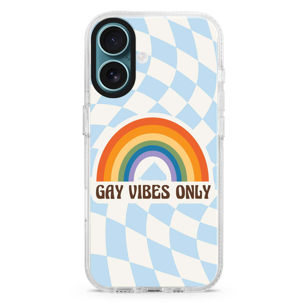 Gay Vibes Only MagSafe Compatible iPhone 16 Ultra Clear Case - Personalized and Stylish Protection
