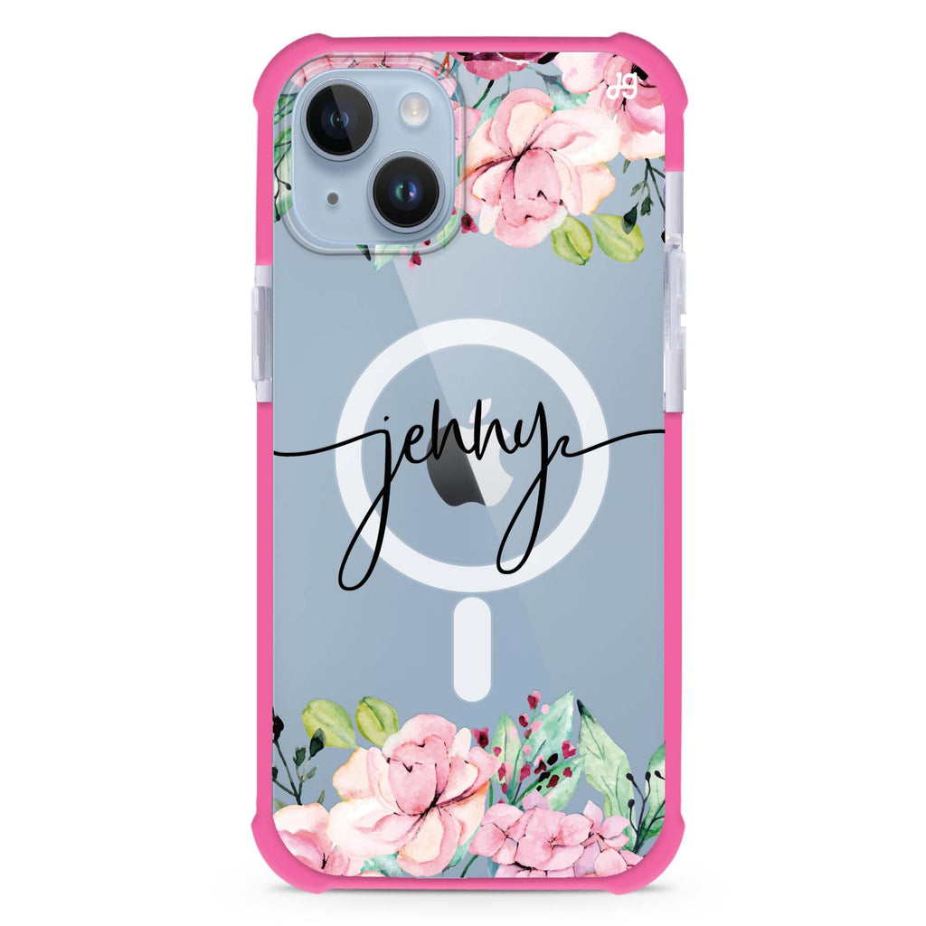 Floral Dream I iPhone 15 Plus MagSafe Compatible Ultra Shockproof Case