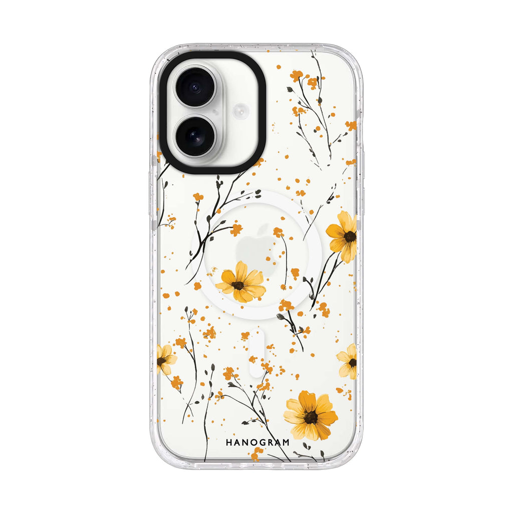 Golden Whisper iPhone 17 ultra clear MagSafe case, front product view