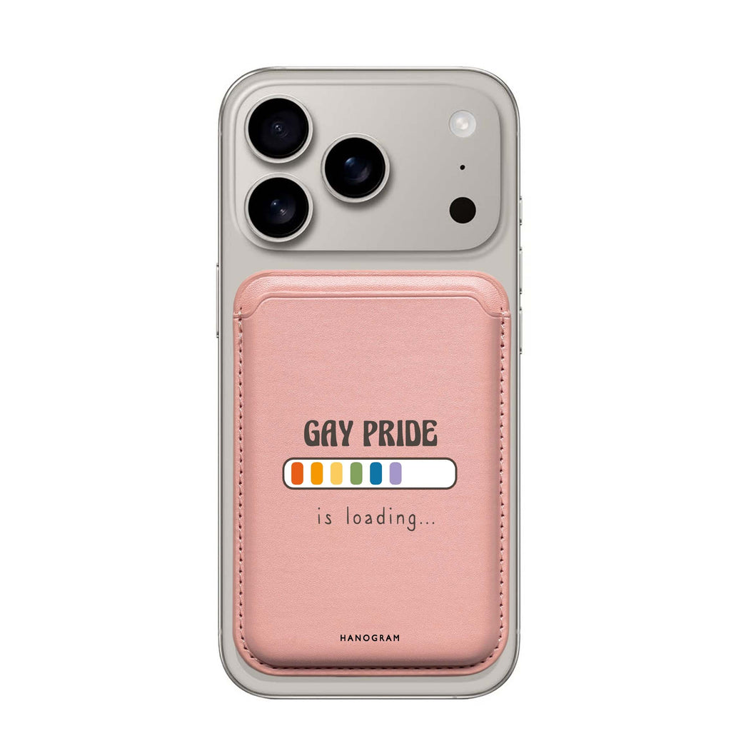 Gay Pride Is Loading MagSafe wallet for iPhone, slim magnetic card holder, main view