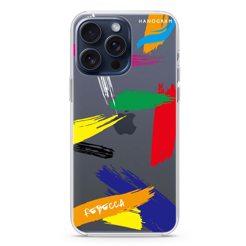 Brush Paint iPhone Ultra Clear Case