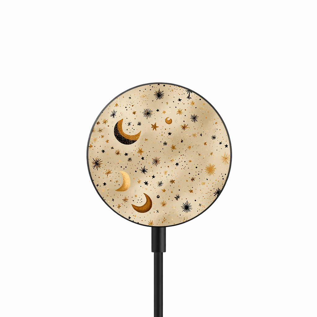 Golden Moon Stars 25W Qi2.2 magnetic wireless charger front view