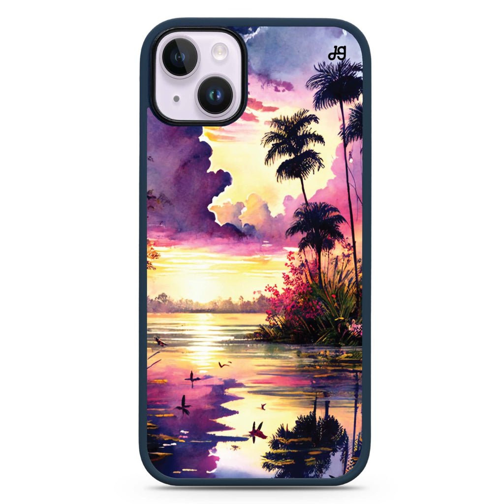 Tropical rainforest iPhone 15 Plus Impact Guard Bumper Case