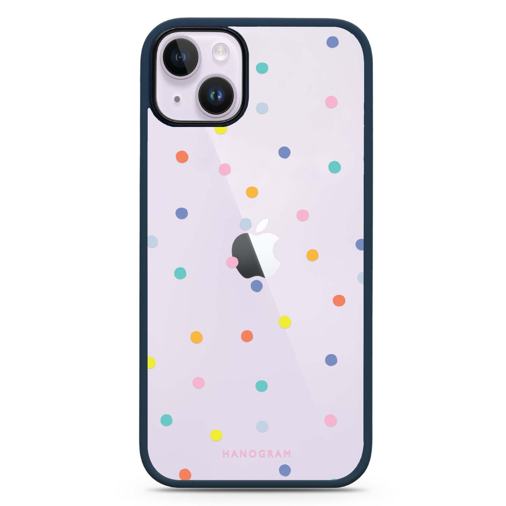 Colourful Dot Pattern iPhone 15 Impact Guard Bumper Case