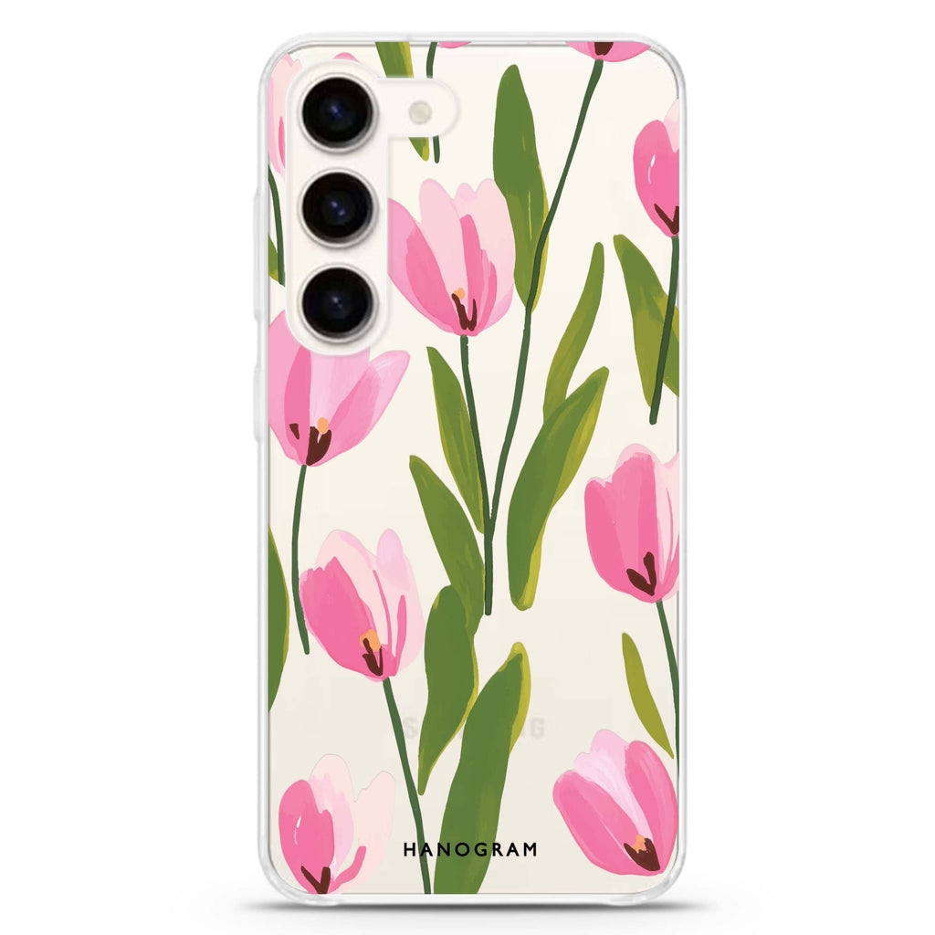 Tulip Waltz ultra-clear case for Samsung Galaxy S23/S22, front view